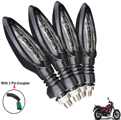 Generox Front, Rear LED Indicator Light for Bajaj Avenger Street(Yellow)