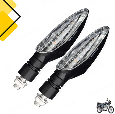 Generox Front, Rear LED Indicator Light for Bajaj Discover 125(Amber)
