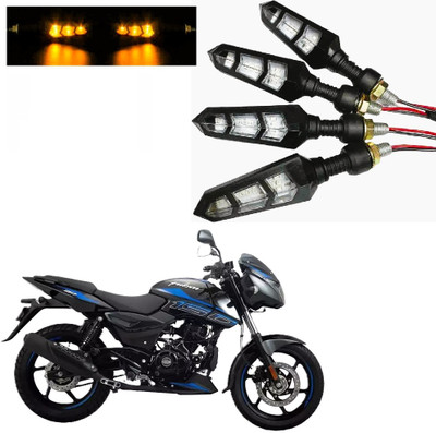 JMA TRADING Front, Rear LED Indicator Light for Bajaj Universal For Bike(Amber)