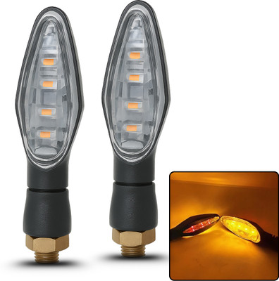 AutoPowerz Front, Rear LED Indicator Light for Universal For Bike Universal For Bike(Yellow, Red)