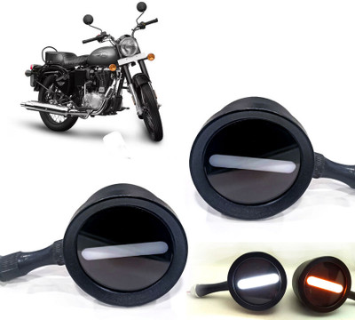 AUTO PEARL Front LED Indicator Light for Mahindra(White, Yellow)
