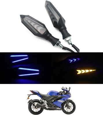 MATIES Front LED Indicator Light for Universal For Bike Universal For Bike(Blue, Yellow)