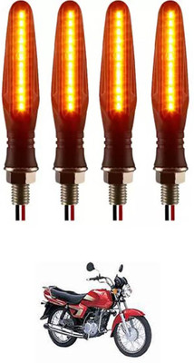 E-Shoppe Front, Rear, Side LED Indicator Light for Suzuki Heat(Yellow)
