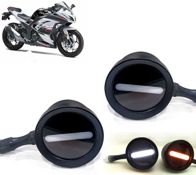 AUTO PEARL Front LED Indicator Light for Honda(White, Yellow)