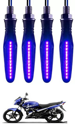 E-Shoppe Front, Rear, Side LED Indicator Light for Yamaha Gladiator(Blue)