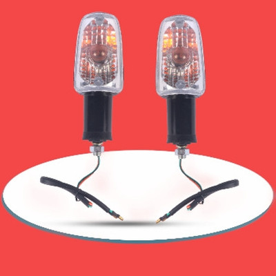pnk Front, Rear Halogen Indicator Light for Hero Passion, Passion Pro(White)