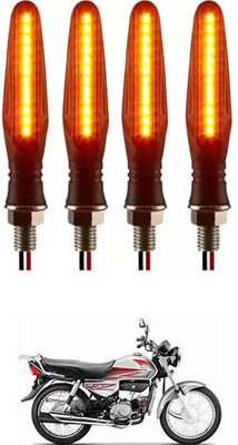 E-Shoppe Front, Rear, Side LED Indicator Light for Hero HF Dawn(Yellow)