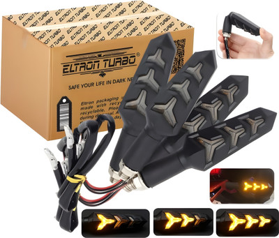ELTRON TURBO Side LED Indicator Light for Universal For Bike Avenger 150(Yellow)