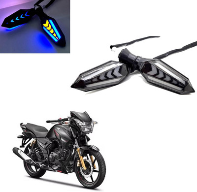 Vagary Front, Rear LED Indicator Light for TVS Apache RTR 180(Blue, Yellow)