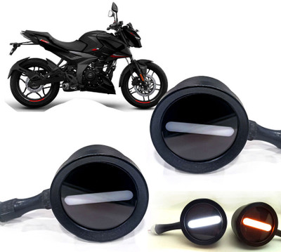 AUTO PEARL Front LED Indicator Light for Bajaj Pulsar(White, Yellow)