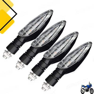 Generox Front, Rear LED Indicator Light for Bajaj DTS-i(Amber)