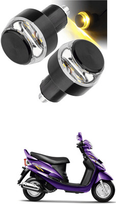 LOVMOTO Front LED Indicator Light for Mahindra Rodeo RZ(White, Orange)