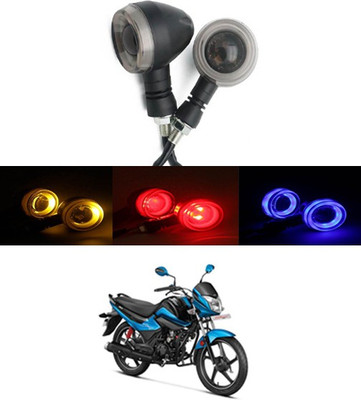 RKPSP Front, Rear LED Indicator Light for Hero Splendor(Yellow, Red, Blue)