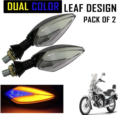 Shopland Front, Rear LED Indicator Light for Bajaj Avenger 220(Amber, Blue)