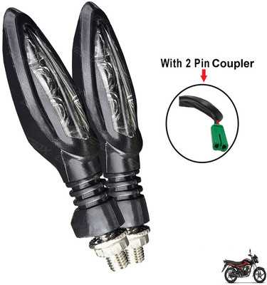 Generox Front, Rear LED Indicator Light for Suzuki Hayate(Yellow)