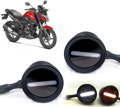AUTO PEARL Front LED Indicator Light for Honda(White, Yellow)
