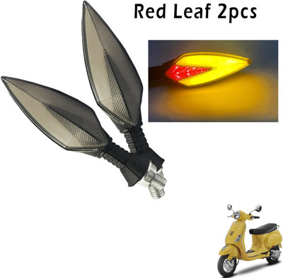Generox Front, Rear, Side LED Indicator Light for Piaggio Vespa LX(Red, Yellow)