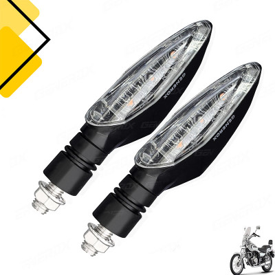 Generox Front, Rear LED Indicator Light for Bajaj Avenger 220(Amber)
