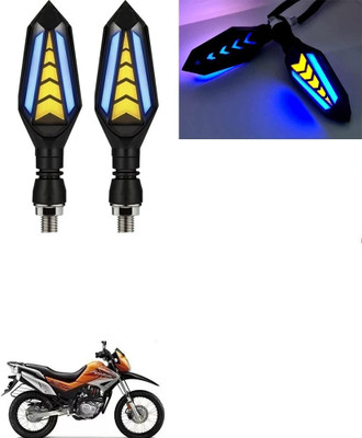 SRPHERE Front, Rear LED Indicator Light for Hero Universal For Bike(Amber, Blue)