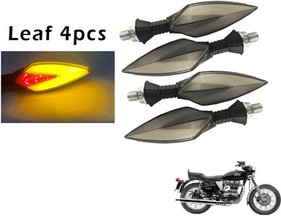 Generox Front, Rear LED Indicator Light for Royal Enfield Electra(Red, Yellow)