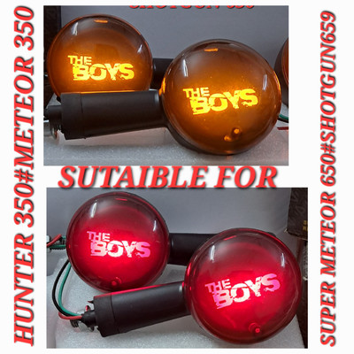 autostylists Front, Rear LED Indicator Light for Royal Enfield Meteor 350, Universal For Bike(Amber, Red)