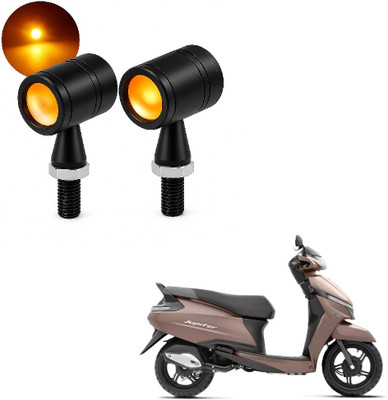 JMA TRADING Front, Rear LED Indicator Light for TVS Universal For Bike(Amber)