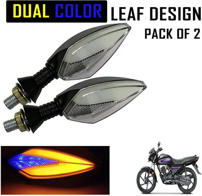 Shopland Front, Rear LED Indicator Light for Honda Dream Neo(Amber, Blue)