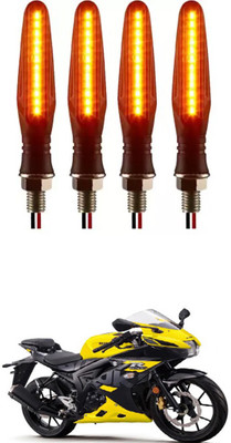 E-Shoppe Front, Rear, Side LED Indicator Light for Suzuki Universal For Bike(Yellow)