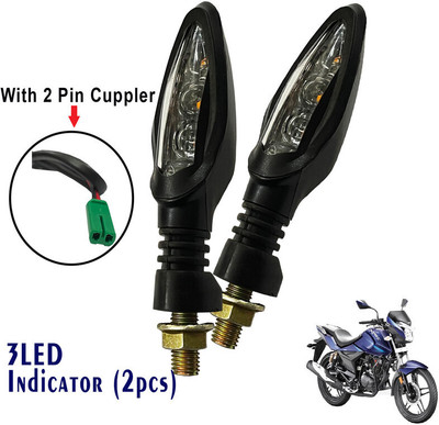 Generox Front, Rear LED Indicator Light for Hero Xtreme(Yellow)