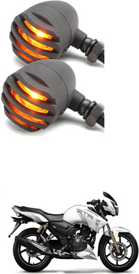 LOVMOTO Front, Rear LED Indicator Light for TVS Apache RTR 160(Yellow)