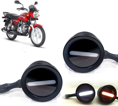 AUTO PEARL Front LED Indicator Light for Bajaj Boxer(White, Yellow)