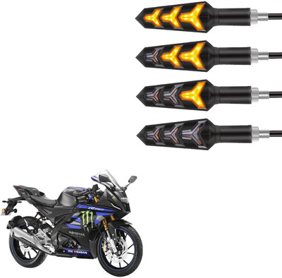 Vagary Front, Rear LED Indicator Light for Yamaha R15 M(Amber)