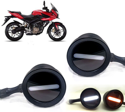 AUTO PEARL Front LED Indicator Light for Bajaj Pulsar 150 AS(White, Yellow)