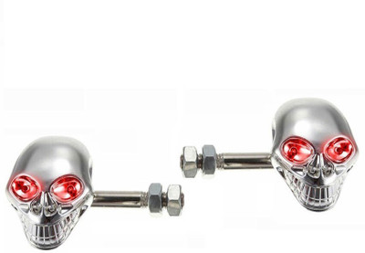 ACCESSOREEZ Front, Side LED Indicator Light for Universal For Bike Universal For Bike(Red)