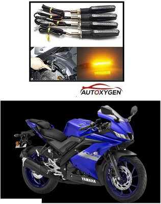 Autoxygen Front, Rear LED Indicator Light for Yamaha R15(Orange)