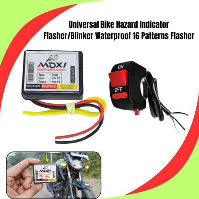 SRPHERE Front, Rear Flasher Indicator Light for Universal For Bike Universal For Bike(Multicolor)