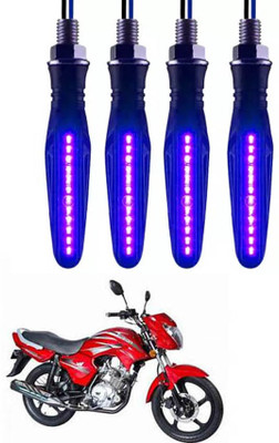 E-Shoppe Front, Rear, Side LED Indicator Light for Universal For Bike Fusion(Blue)