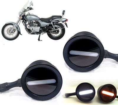 AUTO PEARL Front LED Indicator Light for Bajaj Avenger(White, Yellow)