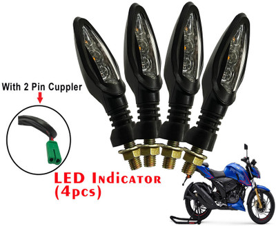Generox Front, Rear LED Indicator Light for TVS Apache 4V 160 /200(Yellow)