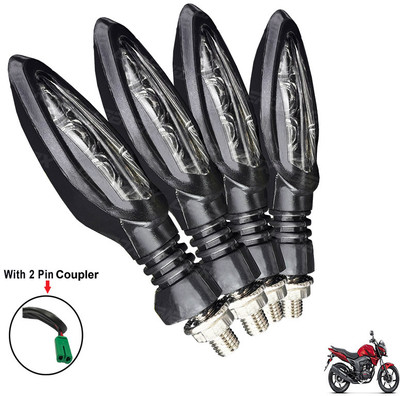 Generox Front, Rear LED Indicator Light for Honda CB Trigger(Yellow)