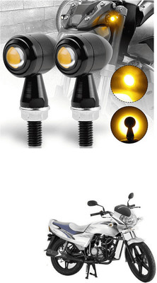 LOVMOTO Front, Rear LED Indicator Light for Mahindra Flyte(Yellow)