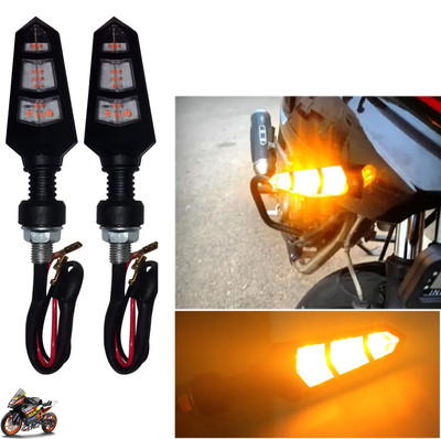 DvineAutoFashionZ Front, Rear LED Indicator Light for KTM RC 390(Amber)