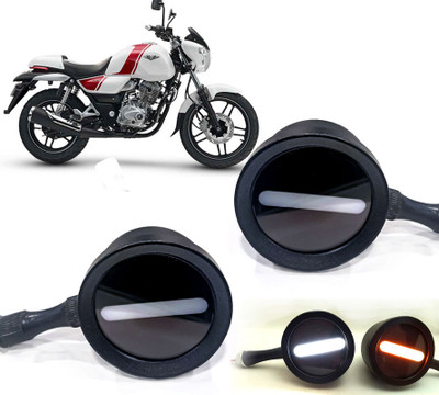 AUTO PEARL Front LED Indicator Light for Bajaj(White, Yellow)