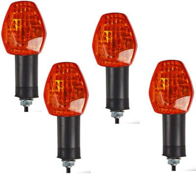 yemex Front, Rear, Side Halogen Indicator Light for Hero Glamour, CD deluxe, HF Deluxe(White)