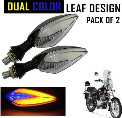 Shopland Front, Rear LED Indicator Light for Bajaj Avenger(Amber, Blue)