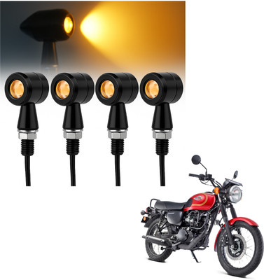 JMA TRADING Front, Rear LED Indicator Light for Kawasaki Universal For Bike(Amber)