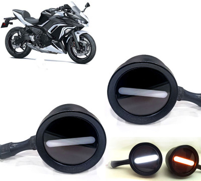 AUTO PEARL Front LED Indicator Light for Kawasaki Ninja(White, Yellow)