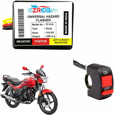 ZRIDE Front, Rear, Side Flasher Indicator Light for Hero Passion X Pro