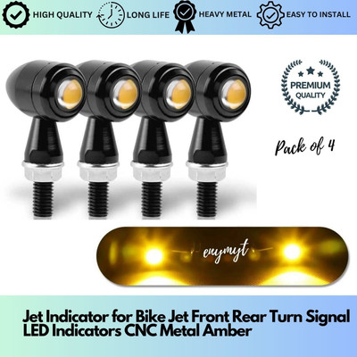 Delhismart Side LED Indicator Light for Universal For Bike Universal For Bike(Amber)