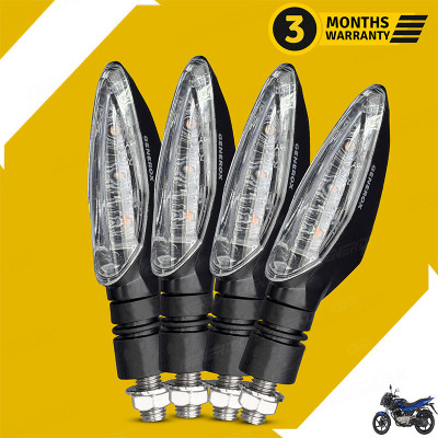 Generox Front, Rear, Side LED Indicator Light for Bajaj Pulsar 150(Amber, Yellow)
